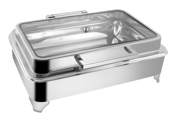 SS Rectangle Dish Full Glass 10Ltr.